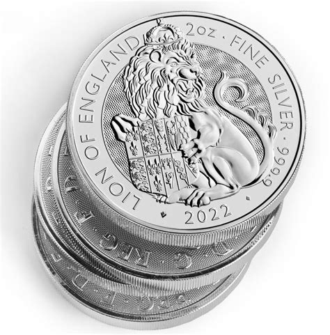 2 oz tudor beasts|lion of england 2 oz.